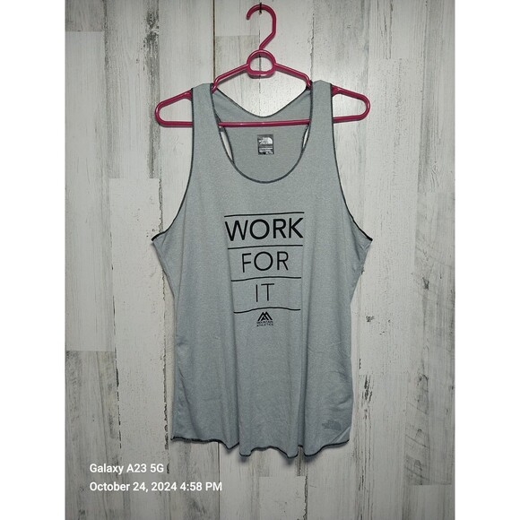 The North Face Womans Grey Sleeveless Tank Top Work for It XL - Picture 1 of 5